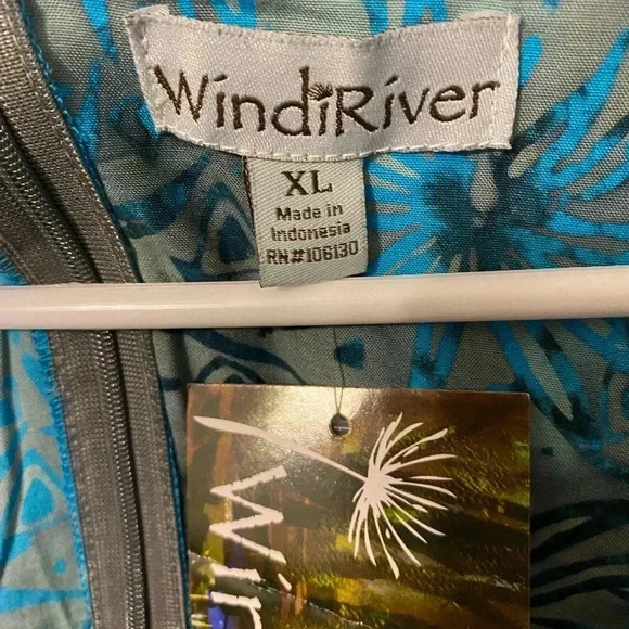 Sleeveless Tank Teal Black Olive Green Floral Dress XL *NWT*‎ - Picture 3 of 6